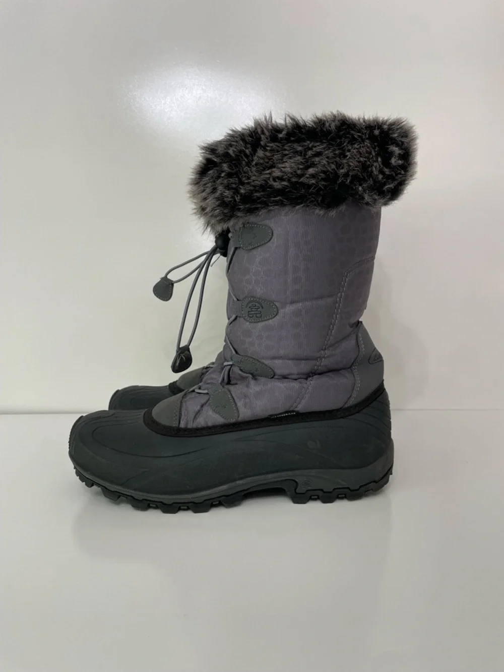 Kamik Women's Momentum Gray Winter Snow Boots, size 10